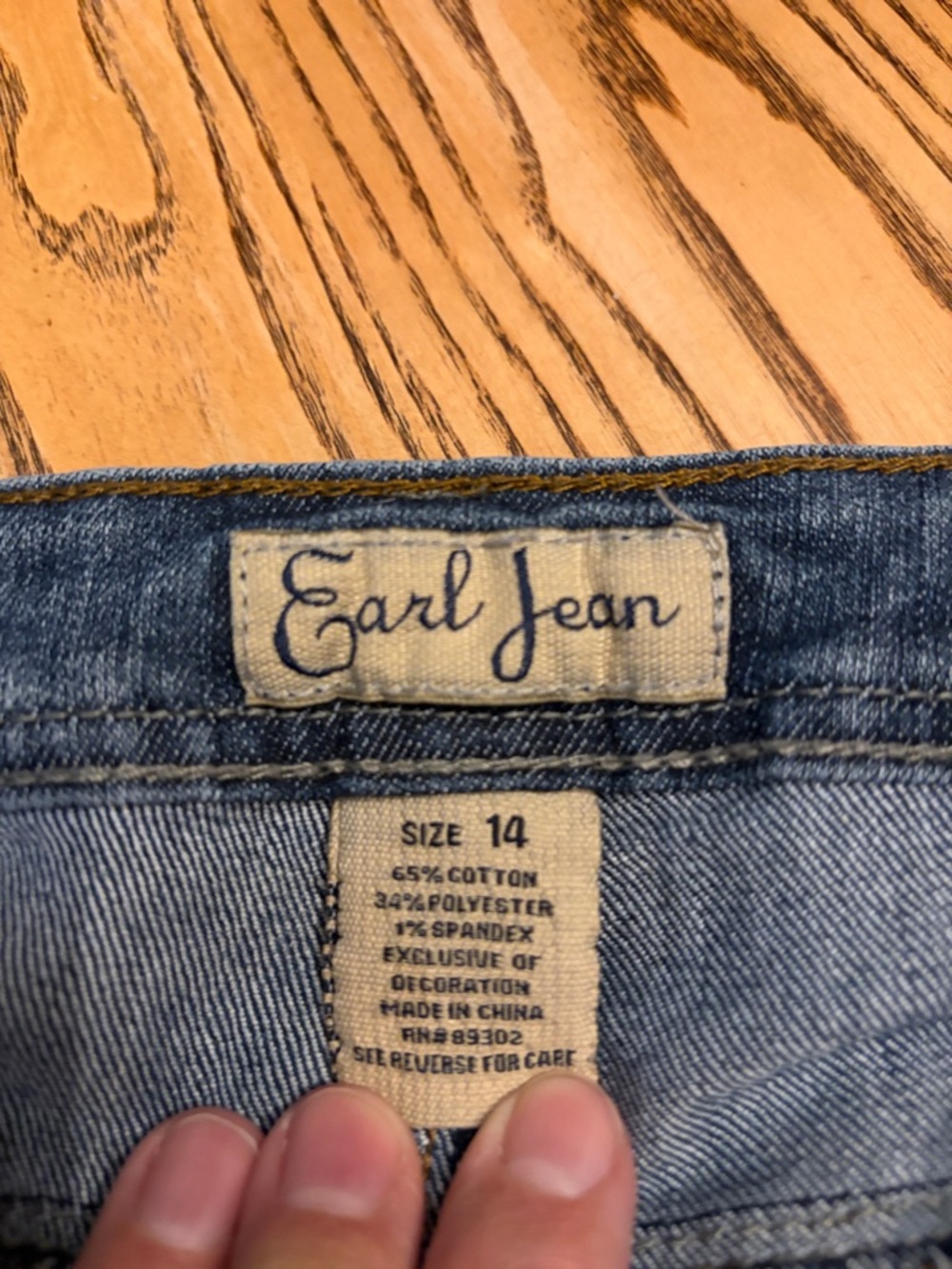 Earl Jeans Blue Denim Jeans - Picture 2 of 6